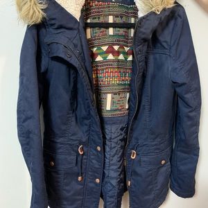 Only Navy Winter Coat Size M